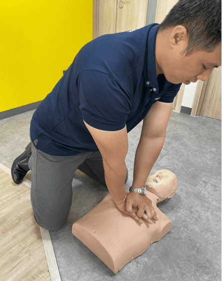 Step5. Perform chest compressions (CPR)