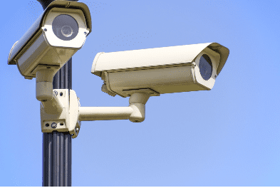 What do factory surveillance cameras record